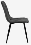 купить Комплект стол и стулья Evelin di Costacurta стол DT-402-3B + 4 стула YTC-080B, BLU-14 Dark grey в Кишинёве 