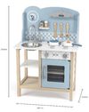 cumpără Bucătărie și veselă de jucărie Viga 44047 Bucătărie din lemn pentru copii albastru deschis în Chișinău 