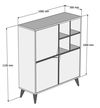 купить Комод Trendy Puls-Nuc 100x115x30cm, multifunctionala (GTR006629) в Кишинёве 