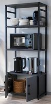 купить Этажерка Nex Home Многоярусный, для кухни, 4 ящика, 56x30x138 см, Антрацит (28-04-08) в Кишинёве 