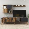 cumpără Set mobilă living Trendy Madrid, Antracit 180x48x33cm în Chișinău 