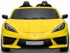 cumpără Mașină electrică pentru copii Kids car 8070490R_Yellow Corvette C8, 12V10AH, scaune din piele în Chișinău 