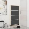 купить Полка для обуви Mobildor-Lux Leo Slim 90x16x164H cm Sonoma/Anthracite в Кишинёве 