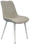 купить Комплект стол и стулья Evelin di Costacurta стол HV-33V White + 6 стульев YTC-055Wh, UF885-12 Light grey в Кишинёве 