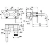 cumpără Baterie lavoar kfa armatura Moza 316 L Inox встраиваемый в стену (129245) în Chișinău 