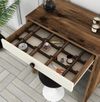 cumpără Măsuţa de toaletă Trendy Oglinda Lizbon Nuc, Crem (masa de machiaj) (GTR001455) în Chișinău 
