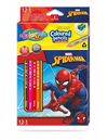 Набор цветных карандашей + 1 карандаш с 2 цветами серебро / золото - Colorino Dinsey SpiderMan
