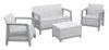купить Садовая мебель Keter 57960 Set mobilier 4 unitati: masa, 2 fotoli, canapea, gri/gri inchis в Кишинёве 