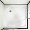 cumpără Cabină de duș Linia H2O Victoria Plus 900x900x215, 5 мм, квадратная, черный-мат în Chișinău 