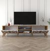 cumpără Comodă TV Trendy Clasa, Nuc, Alb 180x44x35cm în Chișinău 