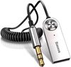 купить Аксессуар для автомобиля Baseus CABA01-01 Car Adapter Wireless Audio Receiver 3.5mm BA01, Black в Кишинёве 