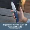 купить Нож походный Sencut S24025-3 Skarnax, mâner Micarta albastru, Liner Lock в Кишинёве 
