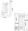 cumpără Mobilă pentru antreu Trendy Last Mirror, Pinul Atlantic, 137x180x33cm (GTR005922) în Chișinău 