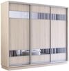 купить Шкаф Mobildor-Lux Fox uși glisante din PAL cu elemente din oglindă (270x60x200H cm) Sonoma в Кишинёве 