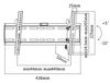 купить Flat Panel Wall Support Brateck LP41-24T for TV screen size 32" - 55", Tilt from +5° to -10°, VESA 100x100, 200x100, 200x200, 400x200, 50Kg, Bubble Level (suport de perete pentru TV/крепление подвес настенный кронштейн для телевизора) в Кишинёве 