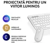 купить Клавиатура + Мышь Logitech Pebble 2 Combo White в Кишинёве 