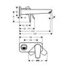 Talis E Смеситель для раковины, однорычажный, настенный, излив 225 мм, с рукояткой-петлей