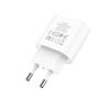 купить Зарядное устройство Hoco C94A Metro single port PD20W charger(EU) Type-C, white 762177 в Кишинёве 