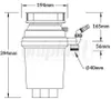 купить Измельчитель пищевых отходов McAlpine 70084 Perfect Grind 1.07 L WDU-4ASEU-POL в Кишинёве 