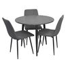 cumpără Set masă și scaune Evelin di Costacurta стол DT-404-6B + 3 стула XR-154B Grey5 în Chișinău 
