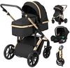 купить Детская коляска Kikka Boo Darling Black 2024, transformabil 3in1 (3800171209694) в Кишинёве 