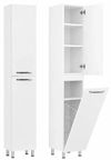 купить Шкаф-пенал Mashtab 12340 Agat cu coș 450x350x1900 Alb в Кишинёве 