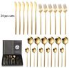 купить Набор столовых приборов miscellaneous Product Polished Cutlery Gold 24pcs в Кишинёве 