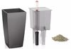 купить Цветочный горшок Lechuza Mini Cubi Premium 9, Charcoal в Кишинёве 