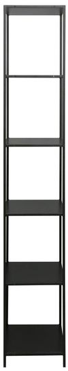 купить Офисный стеллаж Deco Cona 6 nivele (50x30x180H) Oak/Black в Кишинёве 