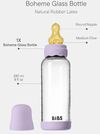 купить Поильник BIBS 50202291 Biberon din sticla anticolici Boheme Violet Sky cu tetina din latex 3+ luni, 240ml в Кишинёве 