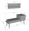cumpără Raft pentru încălțăminte Trendy Hamra 120x74x45cm (GTR001379) în Chișinău 