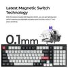купить Клавиатура Keychron Q5 HE QMK Wireless Custom Full-Metal Mechanical Keyboard (Q5H-P1), Shell White в Кишинёве 