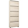купить Полка для обуви Mobildor-Lux Leo Slim 100x16x203H cm Sonoma в Кишинёве 