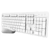 купить Клавиатура + Мышь Trust ODY II Wireless Silent Keyboard and Mouse Set, White в Кишинёве 