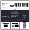 купить Колонки Hi-Fi LitheAudio 7.1 Wireless Surround Sound Cinema Kit With WiSA SoundSend (B-IO1-W-71SS-B) в Кишинёве 