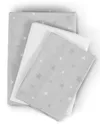 купить Детское постельное белье miscellaneous Hugzzz Nook Grey Stars 3pcs в Кишинёве 
