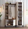 cumpără Mobilă pentru antreu Trendy Viyana DA, Nuc, Alb 150x200x35cm (GTR001366) în Chișinău 