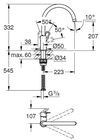 купить Смеситель кухонный Grohe Bauloop OHM chiuveta plus 31368001 в Кишинёве 