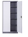 купить Металлический шкаф для хранения документов с 2 дверми, белый-серый, 900x450x1850 мм в Кишинёве 