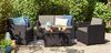 купить Набор садовой мебели Keter Monaco Set with Storage Table Brown/Oat (258825) в Кишинёве 