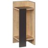 cumpără Noptieră Trendy Elos Right, Stejar, Antracit, 25x60x27cm (GTR001489) în Chișinău 