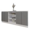 cumpără Comodă Smartex (16295) Т5 160cm Alb+Grafit în Chișinău 