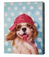 cumpără Tablou pe numere BrushMe DBS1229FC Mozaic cu diamante 40x50сm (fără cutie) Cățeluș cu acadea, Lucia Heffernan în Chișinău 