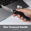 купить Нож походный Sencut S25007-2 Skelfin, G10 negru, Button Lock в Кишинёве 