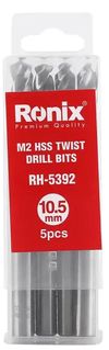 купить Сверло Ronix RH-5392 Set burghiu 10.5mm-M2 (5buc) в Кишинёве 