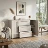 купить Комод Mashtab 10968 Madrid 3 sertare (1200x430x800) Santorini в Кишинёве 