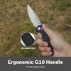 купить Нож походный Sencut S25046-2 Glenspar, G10 Shredded negru, Crossbar Lock в Кишинёве 