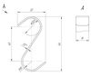 Крючок навесной 28x60 мм