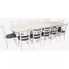 cumpără Set masă și scaune Evelin di Costacurta стол HV-33V White + 12 стульев Coco White/NV-10WP Grey în Chișinău 