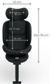 купить Автокресло KinderKraft KCI36002BLKPL00 I-360 2 Plus I-Size Black в Кишинёве 